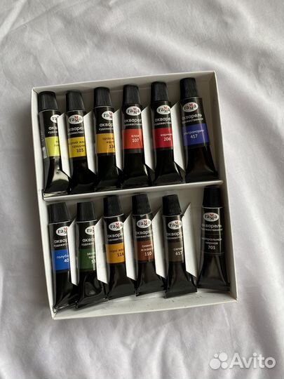 Акварель художественная гамма