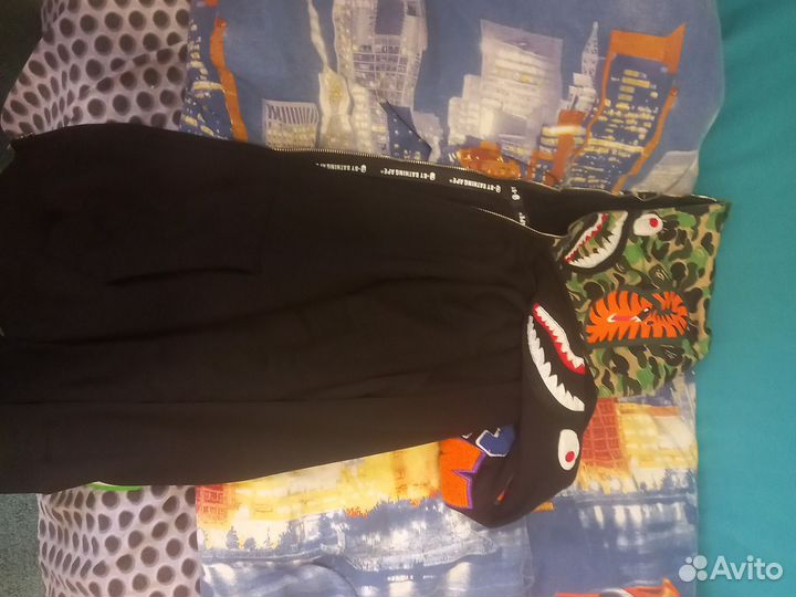 Зип худи Bape shark