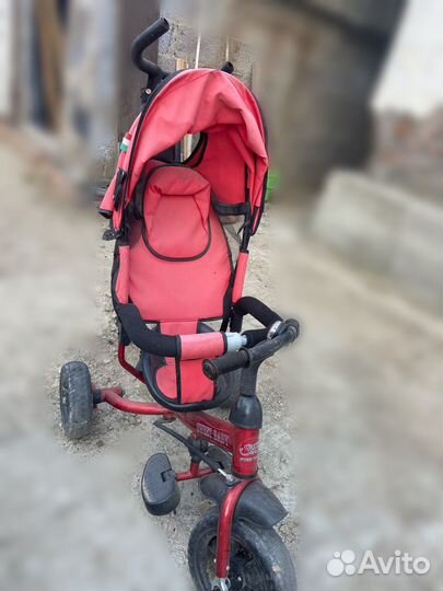 Велосипед коляска с ручкой