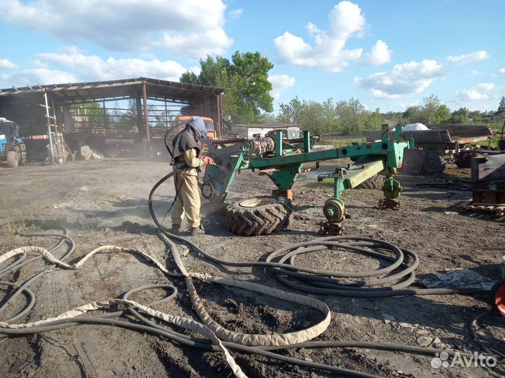 Пескоструйная обработка и покраска в помещении