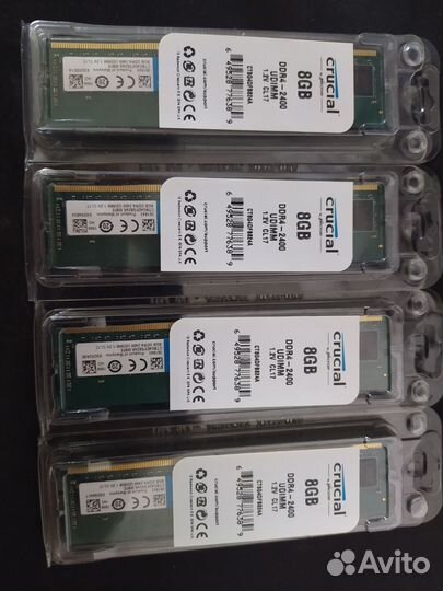 Оперативная память ddr4 8gb crucial 2400