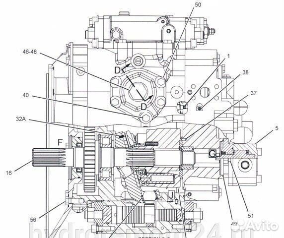 Гидронасос CAT SBS-140