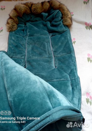 Зимний конверт в коляску