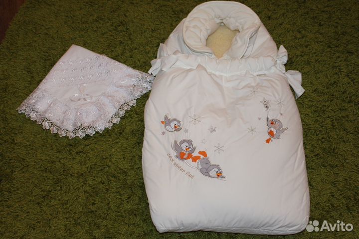 Конверт на выписку зимний на овчине