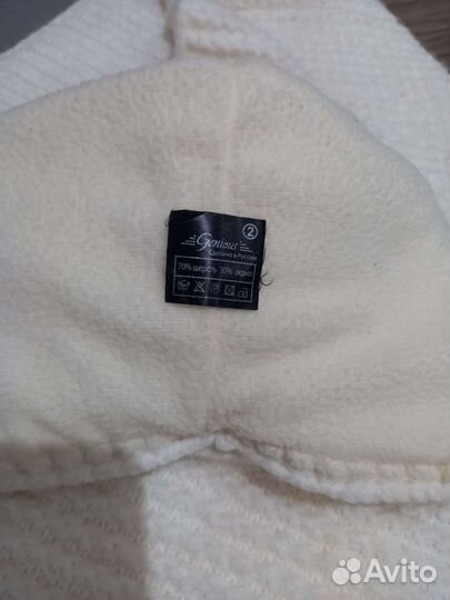 Зимняя шапка и снуд женская