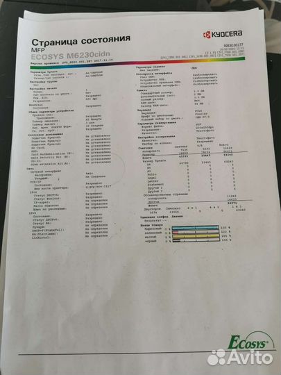 Мфу Kyocera Ecosys M6230cidn цветной