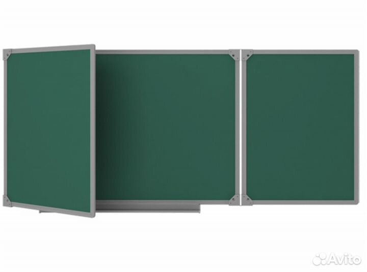 Школьная доска 400х100 см 3х элементная