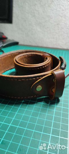 Мужской кожаный ремень ручной работы