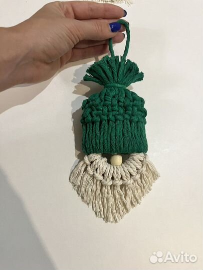 Игрушки на ёлку макраме