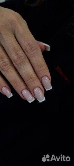 Маникюр. Наращивание ногтей. Выкладной френч