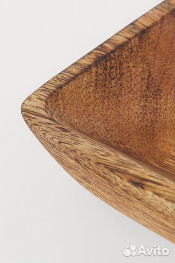 Поднос деревянный глубокий новый h&m