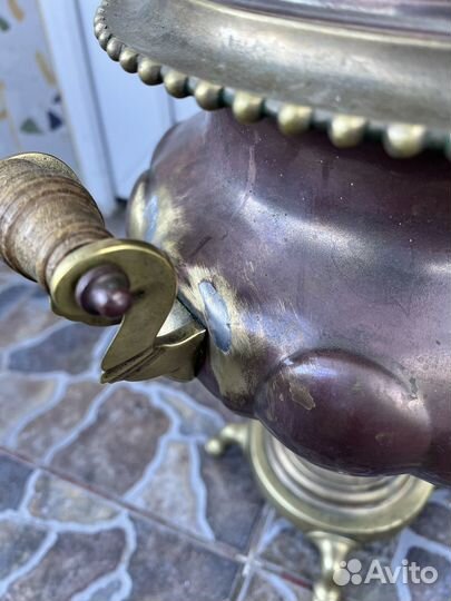 Самовар старинный на дровах рабочий 3 л