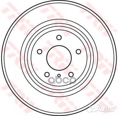 Диск тормозной перед DF4983S TRW