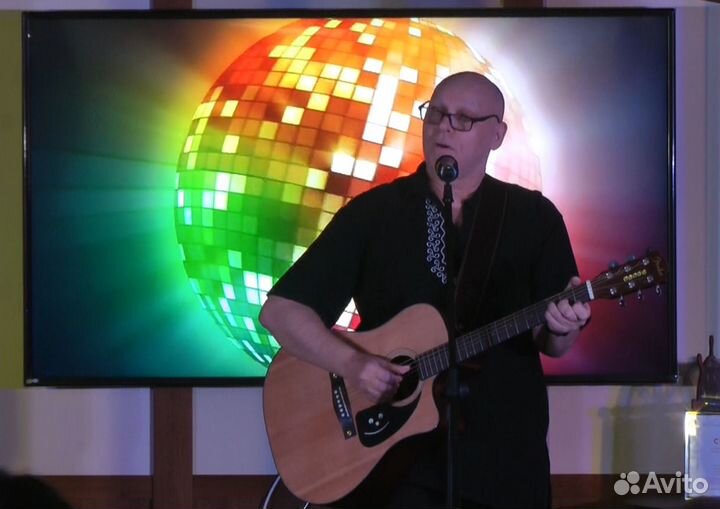 Вокалист-гитарист, бард на мероприятие