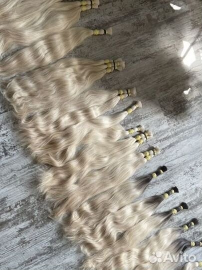 Волосы для наращивания блонд