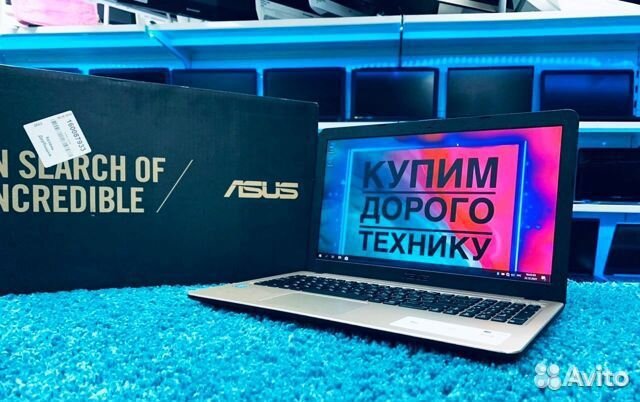Золотой 4х ядерный Asus в коробке/Рассрочка/Гарант