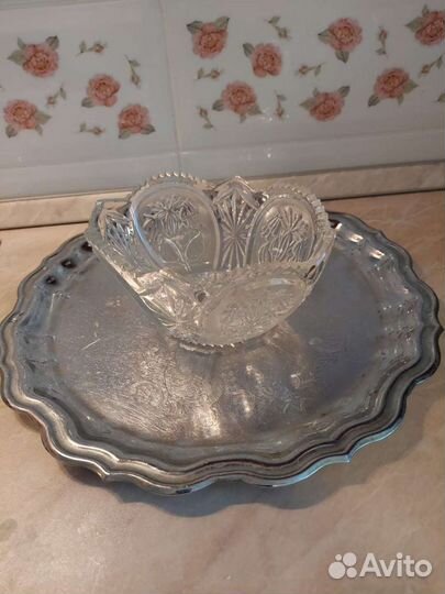 Салатник хрустальный СССР