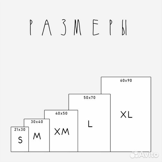 Постер с котиком и рыбками