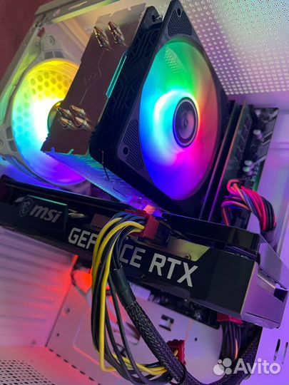 Игровой пк на RTX 3060 12GB, Ryzen 5500+16GB