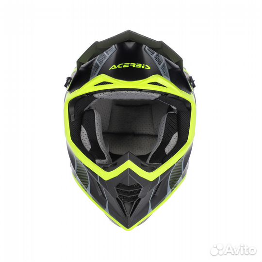 Кроссовый Шлем Acerbis X-track 22-06 Black/Fluo-Ye