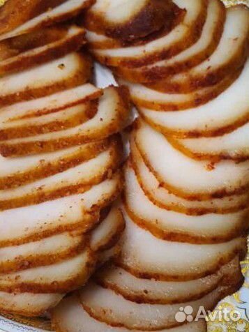 Со специями курдюк копчёный