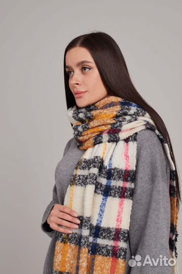 Палантин шарф женский теплый платок