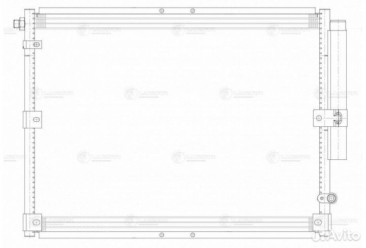 Радиатор кондиц. для а/м Toyota Land Cruiser 100