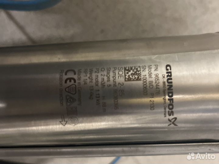 Скважинный насос Grundfos SQE 2-115 (2540 Вт)