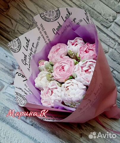 Сладкий букет из зефира