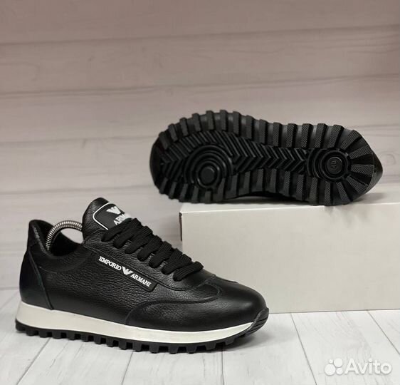 Мужские зимние кроссовки натуральная кожа