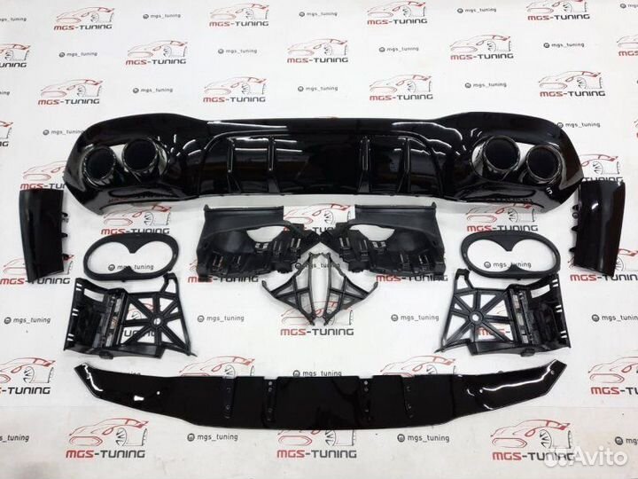 Диффузор с насадками A-Class w177 А45 AMG (Седан)