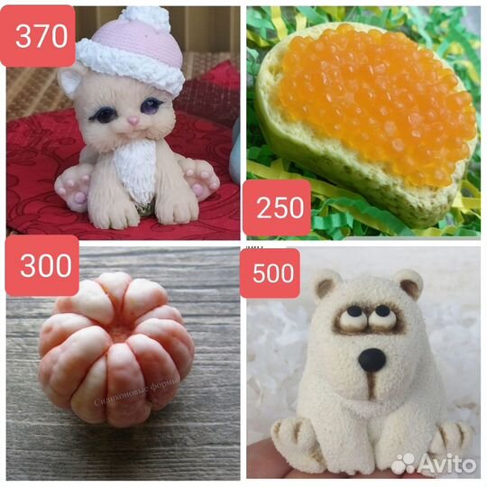 Силиконовые формы для мыла, шоколада, свечей