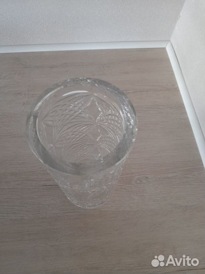 Ваза для цветов хрустальная СССР 1977г