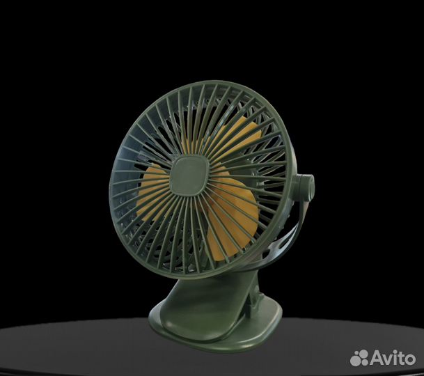 Настольный вентилятор USB на прищепке