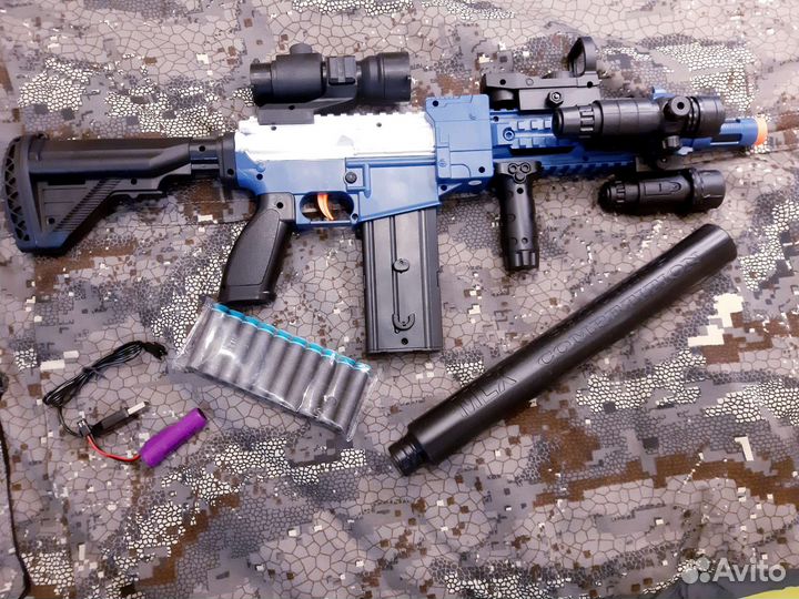 Игрушка автомат с пулями