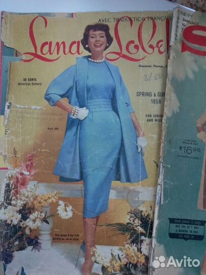 Редкие, винтажные журналы мод 50 гг