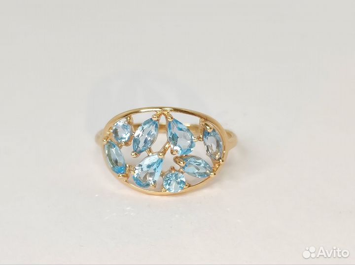 Кольцо золотое с/к 585* 17,5 р-р (юш21)