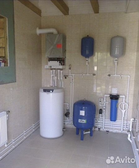 Монтаж отопление водоснабжение.Теплый пол