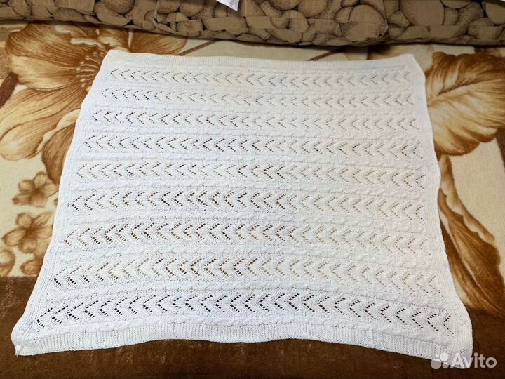 Плед детский вязаный ручная работа