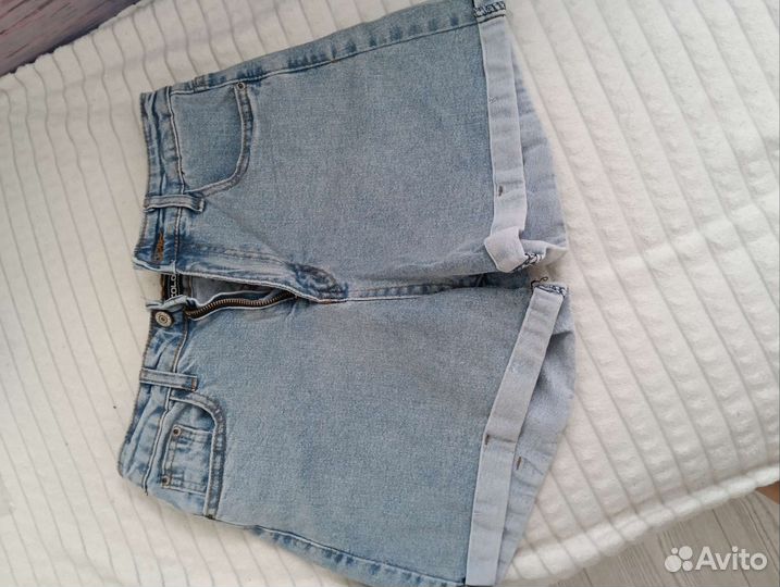 Джинсовые шорты и хб