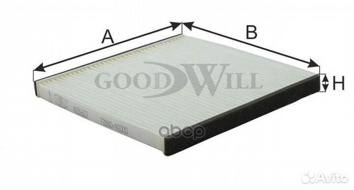 Фильтр салона subaru legacy/toyota yaris/LC120