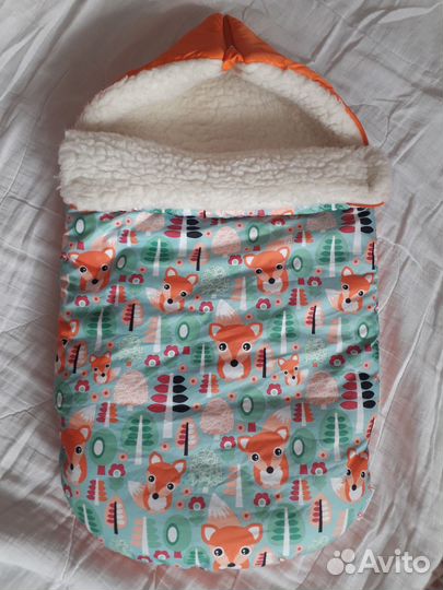 Зимний конверт в коляску