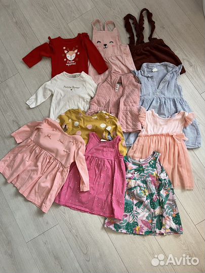 Пакет одежды на девочку 6-12 месяцев