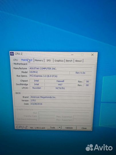 Материнская плата с процессором i7 4770