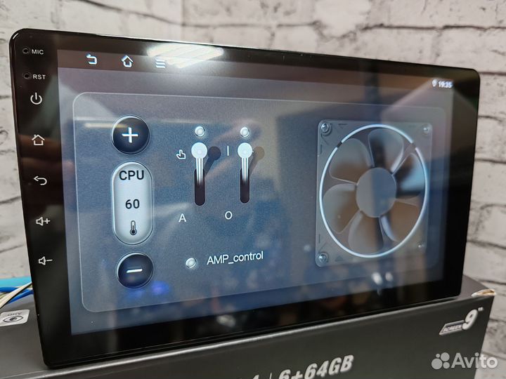 Магнитола 9 дюймов андроид 4 ядра 6х128гб