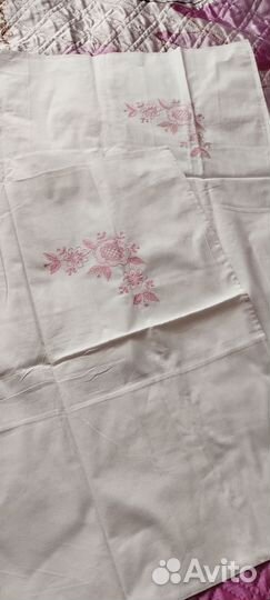 Наволочки и простынь СССР