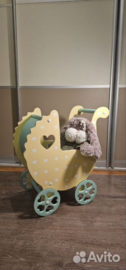 Коляска для кукол деревянная (опора при ходьбе)