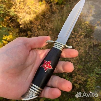 Финка нквд, нож ручной работы с эмблемой нквд