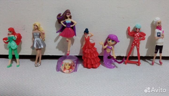 Игрушки из мини киндера, Леди Баг, Барби