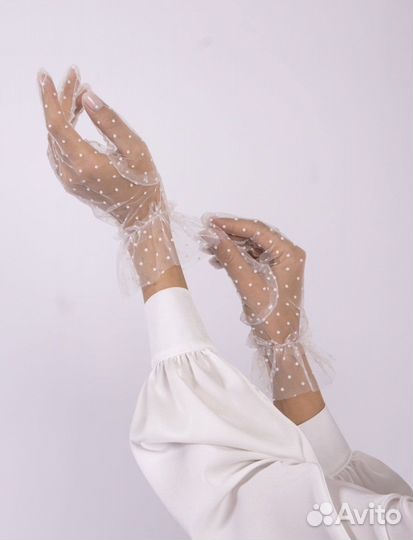 Перчатки женские в сетку